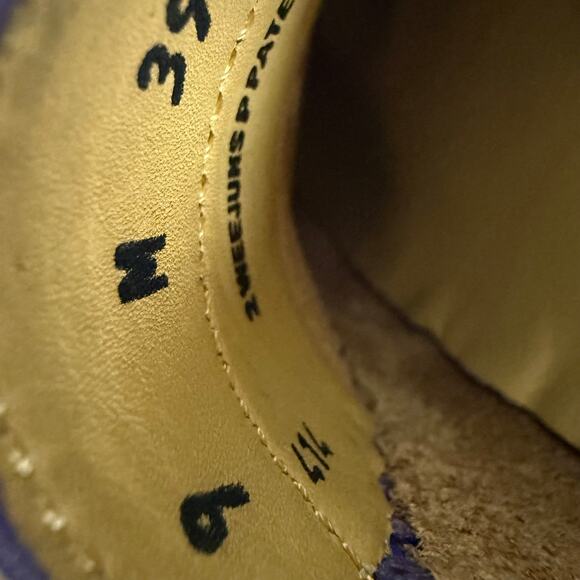 GH Bass Weejuns Whitney Purple Patent Leather Penny Loafers Sz 9 - Picture 3 of 9